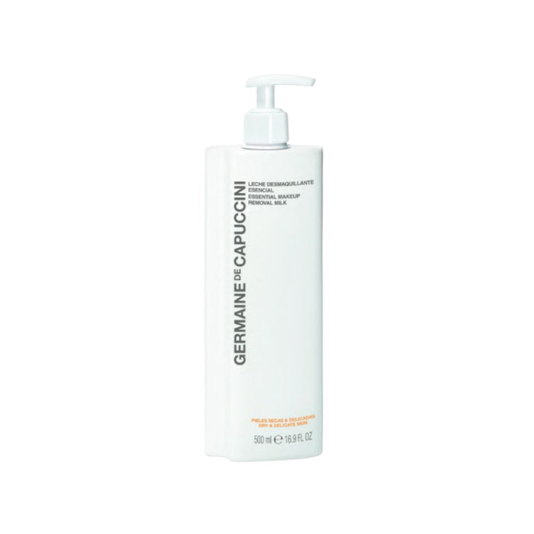 Leche Desmaquillante Esencial para Piel Seca y Delicada 500 ml – Germaine de Capuccini